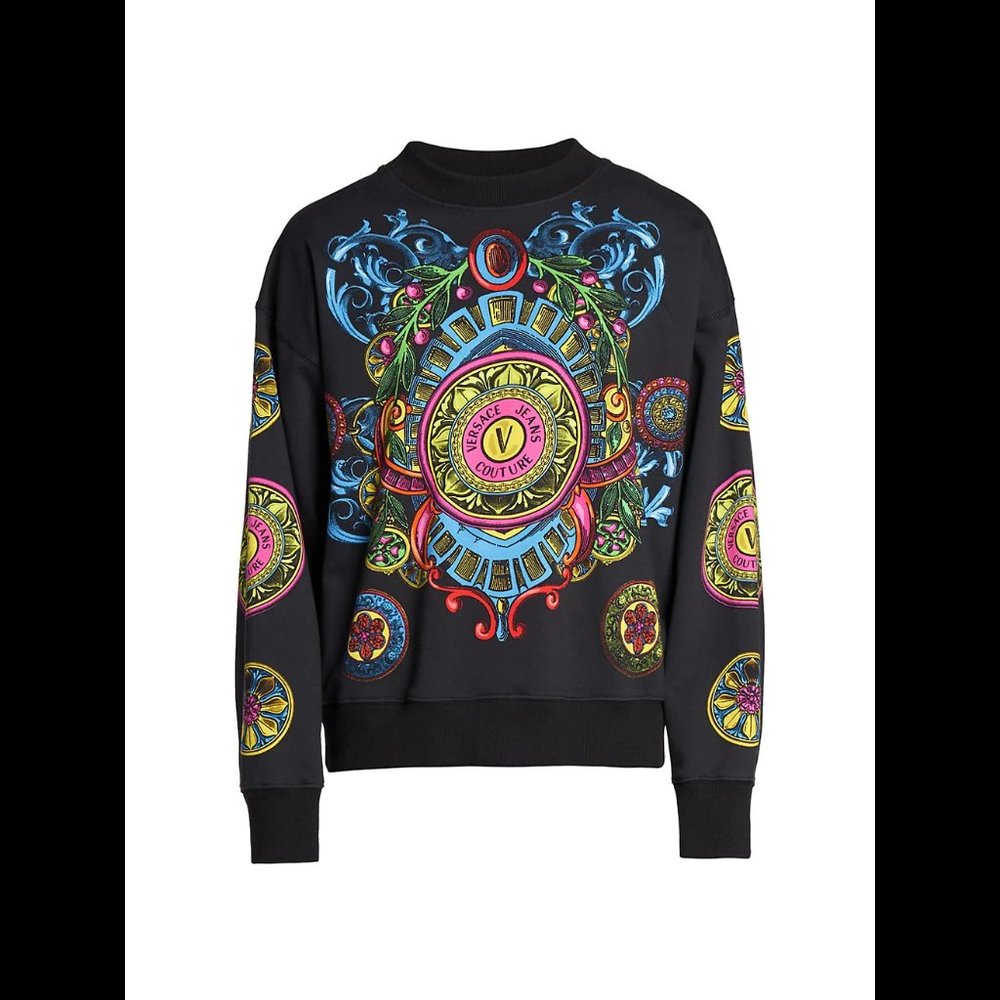 NWT Versace Regalia-Print Sweatshirt size Medium, M